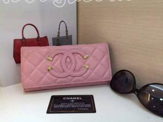シャネルスーパーコピー財布 CH3567-3 CHANEL偽物二つ折長財布 羊革 4色選択可 財布＆小物