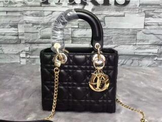 ディオールバッグスーパーコピー D17147-b Dior ブラック ラムスキン 