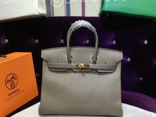 H0042514 エルメスバッグ HERMES Birkin バーキン25/30/35 ハンドバッグ ゴールド金具 ダークグレイ　Sクラス