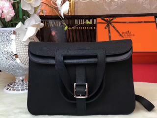 H070428G エルメスアルザンバッグ HERMES Halzan ヴォー・スウィフト シルバープレーテッド シルバー金具
