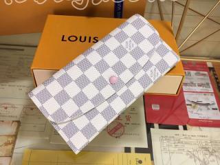 N41625 ルイヴィトン ダミエ・アズール 長財布 スーパーコピー「LOUIS VUITTON」 ポルトフォイユ・エミリー 二つ折り財布