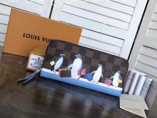 N64425 ルイヴィトン ダミエ・エベヌ 財布 スーパーコピー 「LOUIS VUITTON」 ポルトフォイユ・クレマンス ヴィトン 財布 新作 レディース ラウンドファスナー