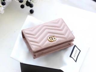 466492 DRW1T 5729 グッチ 二つ折り財布 コピー〔GUCCI GG Marmont〕レディース 小銭入れ インセクト スタッズ カードケース レザー