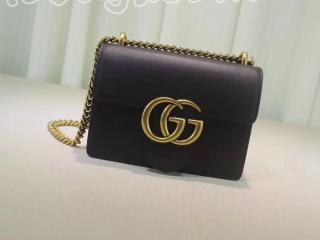 431384 CDZ0T 1000 グッチ GGマーモント バッグ スーパーコピー GUCCI GG Marmont レディース チェーンショルダーバッグ 4色可選択 ブラック&ゴールド金具