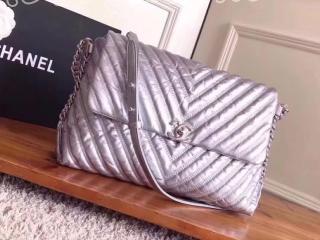 A91978 Y82670 45002 シャネル レディース バッグ スーパーコピー CHANEL 17/18秋・冬 ラメ ファブリック ハンドバッグ チェーンショルダーバッグ 2色可選択 シルバー