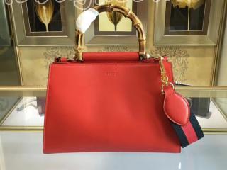‎459076 DVU2G 6473 グッチ ニムフェア バッグ コピー Gucci Nymphaea トップハンドルバッグ レディース ショルダーバッグ 2色可選択 ハイビスカスレッド レザー