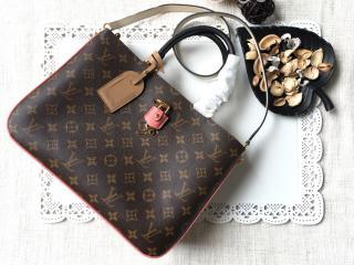 M44255 ルイヴィトン モノグラム バッグ スーパーコピー 「LOUIS VUITTON」 ミルフィーユ ハンドバッグ ヴィトン レディース ショルダーバッグ 2色可選択 セサミ・ペッシュ