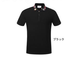 408323 X7332 1410 グッチスネーク エンブロイダリー付き コットン ポロシャツ