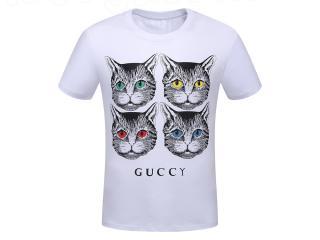 492347 X3L41 5263 メンズともに人気ブランド ミスティックキャット グッチ ロゴ Tシャツ 半袖Tシャツ