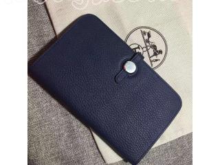 エルメスドゴンGM 長財布（小銭入れあり） 【レディース・メンズ用】ドゴン2つ折り長財布 ブルー