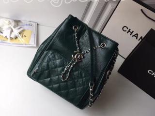 シャネル バッグ スーパーコピー CHANEL 2018年春夏 プレコレクション ハンドバッグ エイジド カーフスキン レディース 巾着ショルダーバッグ 5色選択可 グリーン A57819 Y83587 10602