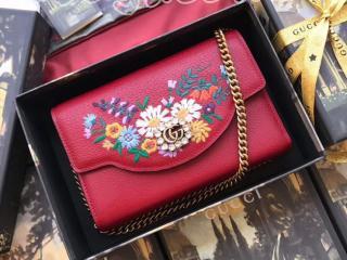 グッチ バッグ スーパーコピー GUCCI 18新作 レディース チェーンショルダーバッグ 3色選択可 レッド レザー 499314 CWGBT 8298