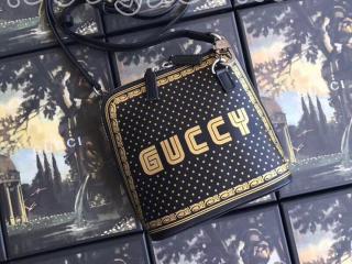 511189 0GUYN 1055 グッチ バッグ スーパーコピー GUCCI GUCCY プリント ミニバッグ レディース ショルダーバッグ 3色選択可 ブラック レザー