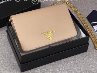 1BP006_NZV_F0770_V_COM プラダ バッグ コピー PRADA レディース ショルダーバッグ 3色選択可 ベージュピンク レザー