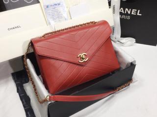 A57432 Y83566 4B953 シャネル バッグ スーパーコピー CHANEL フラップ バッグ ラムスキン レディース ショルダーバッグ 26cm 4色可選択 レッド
