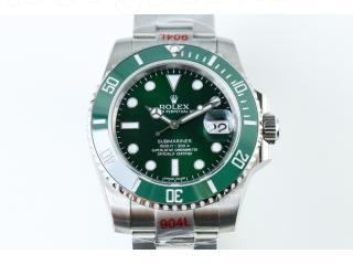 38mm 自動巻き 機械式 Rolex サブマリーナ デイト 116610 LV [文字盤]グリーン [ベルト]316L鋼 シルバー