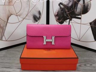 constance0262 エルメス コンスタンス 長財布 スーパーコピー HERMES Constance レディース 二つ折り財布 国産牛革 シルバー金具 11色可選択