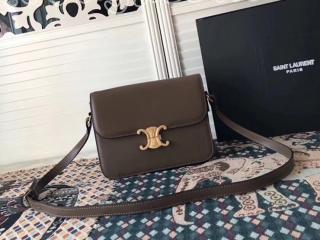 187363BF4.29LB-S セリーヌ トリオンフ バッグ スーパーコピー CELINE Triomphe ミディアム / シャイニーカーフスキン レディース ショルダーバッグ 5色可選択