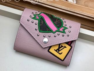 M63325 ルイヴィトン エピ 財布 スーパーコピー 「LOUIS VUITTON」 ヴィクトリーヌ・ウォレット レディース 三つ折り財布 ローズバレリーヌ