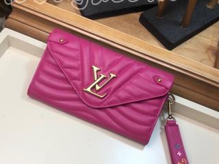 M63820 ルイ･ヴィトン 長財布 コピー 「LOUIS VUITTON」 ニューウェーブ ロング･ウォレット レディース 二つ折り財布 4色可選択 フリージア