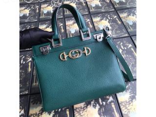 569712 1B90X 3154 グッチ バッグ コピー GUCCI 〔グッチ ズゥミ〕スモール トップハンドルバッグ レディース ショルダーバッグ 6色可選択 ダークグリーン