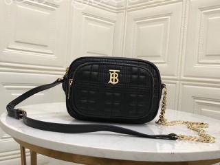 80207571 バーバリー バッグ スーパーコピー BURBERRY スモール キルティング ラムスキン カメラバッグ レディース ショルダーバッグ ブラック