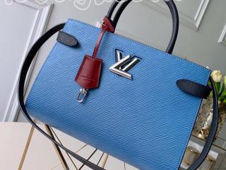 M52873 ルイヴィトン エピ バッグ コピー 「LOUIS VUITTON」 ツイスト・トート レディース ショルダーバッグ 7色可選択 ブルージーン
