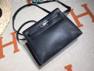 danse05 エルメス バッグ コピー HERMES Kelly Danse ケリーダンス swift レディース ショルダーバッグ バックパック 黑 ゴールド/シルバー金具 可選