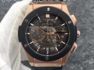 HUBLOT腕時計 BIG BANG時計 ウブロアナログ時計 UNICO 45ｍｍ メンズ用時計　[文字盤]黒色　[ケース]黒色