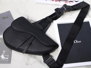 1ADPO093YMJ-1 DIOR ディオール バッグ スーパーコピー ブラック カーフスキン “SADDLE” バッグ メンズ ショルダーバッグ 2色可選択