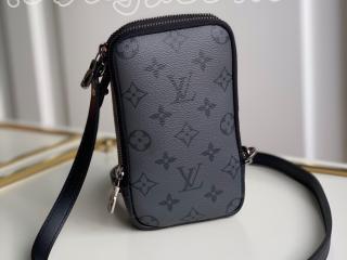 M69534 ルイヴィトン モノグラム・エクリプス バッグ コピー 「LOUIS VUITTON」 20SS新作 ダブル・フォン ウオレット メンズ ショルダーバッグ