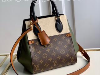 M45388 ルイヴィトン モノグラム バッグ スーパーコピー 「LOUIS VUITTON」 20新作 フォールド・トート PM レディース ショルダーバッグ 2色可選択