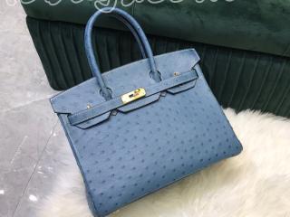 ostrichbk05 エルメス バッグ コピー Hermes バーキン25/30/35 パシュマン オーストリッチ ダチョウ革 シルバー/ゴールド金具 6色可選択