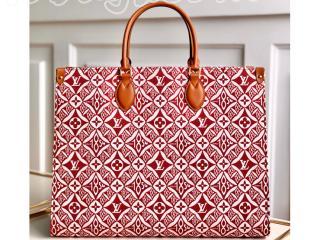 M57185 ルイヴィトン バッグ スーパーコピー 「LOUIS VUITTON」 21新作 オンザゴー GM レディース トートバッグ 2色可選択 ボルドー