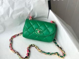 AS2369-1 シャネル バッグ スーパーコピー CHANEL 21新作 ラムスキン & ミックス ファイバー スモール フラップ バッグ ショルダーバッグ 4色可選択