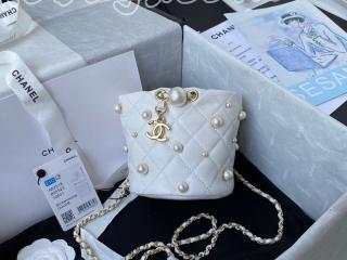 AS2518-4 シャネル バッグ コピー CHANEL 21新作 ラムスキン & コスチューム パール ミニ ハンドバッグ レディース ショルダーバッグ 4色可選択