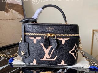 M45780 ルイヴィトン モノグラム・アンプラント バッグ スーパーコピー 「LOUIS VUITTON」 21新作 ヴァニティ PM レディース ショルダーバッグ ブラック ベージュ