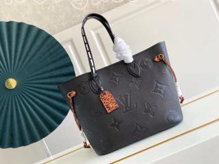 M45856 ルイヴィトン モノグラム・アンプラント バッグ スーパーコピー 「LOUIS VUITTON」 21新作 ネヴァーフル MM レディーストートバッグ 2色可選択 ノワール