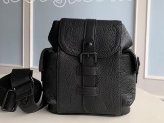 M58495 ルイヴィトン トリヨン バッグ スーパーコピー 「LOUIS VUITTON」 21新作 クリストファー XS メンズ ショルダーバッグ 2色可選択 ノワール