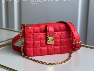 M59049 ルイヴィトン バッグ スーパーコピー 「LOUIS VUITTON」 21新作 ポシェット・トロカ レディース ショルダーバッグ 3色可選択 ピンク