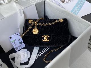 AS2620-3 シャネル バッグ コピー CHANEL 21新作 ベルベット スモール フラップ バッグ ショルダーバッグ 3色可選択