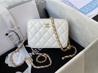 AS2463-3 シャネル バッグ コピー CHANEL 22早春新作 ラムスキン ミニ カメラ ケース レディース ショルダーバッグ 6色可選択