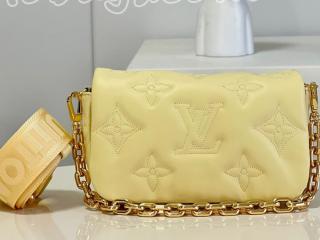 M81400 ルイヴィトン モノグラム･パターン バッグ スーパーコピー 「LOUIS VUITTON」 22新作 ウォレット オン ストラップ レディース ショルダーバッグ バナナ