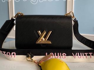 M20680 ルイヴィトン エピ バッグ コピー 「LOUIS VUITTON」 22新作 ツイスト MM レディース ショルダーバッグ ノワール