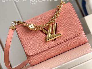 M21605 ルイヴィトン エピ バッグ スーパーコピー 「LOUIS VUITTON」 23新作  ツイスト MM  レディース ショルダーバッグ Rose Trianon