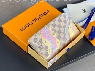 N40480 ルイヴィトン ダミエ・アズール 長財布 スーパーコピー 「LOUIS VUITTON」 23新作 ジッピー・ウォレット レディース ラウンドファスナー財布