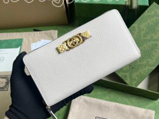 750458-2 グッチ 長財布 スーパーコピー GUCCI 23新款 インターロッキングG パイソン ボウ付き ジップウォレット ラウンドファスナー財布