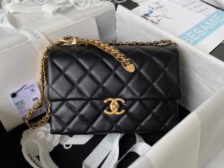 AS3994-1 シャネル バッグ スーパーコピー CHANEL 23年新作 スモール フラップバッグ カーフスキン レディース ショルダーバッグ 2サイズ可選択 AS3984