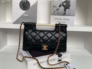AS5390-1 シャネル バッグ コピー 25新作 CHANEL トップハンドルバッグ レディース ショルダーバッグ ブラック