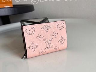 M82758 ルイヴィトン マヒナ 財布 スーパーコピー 「LOUIS VUITTON」 新作 ポルトフォイユ･クレア レディース 二つ折り財布 ピンク
